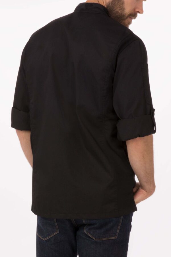 CHAQUETA CHEF HOMBRE NEGRA - Imagen 2